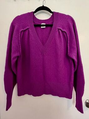CAbi Magenta V-Neck Sweater